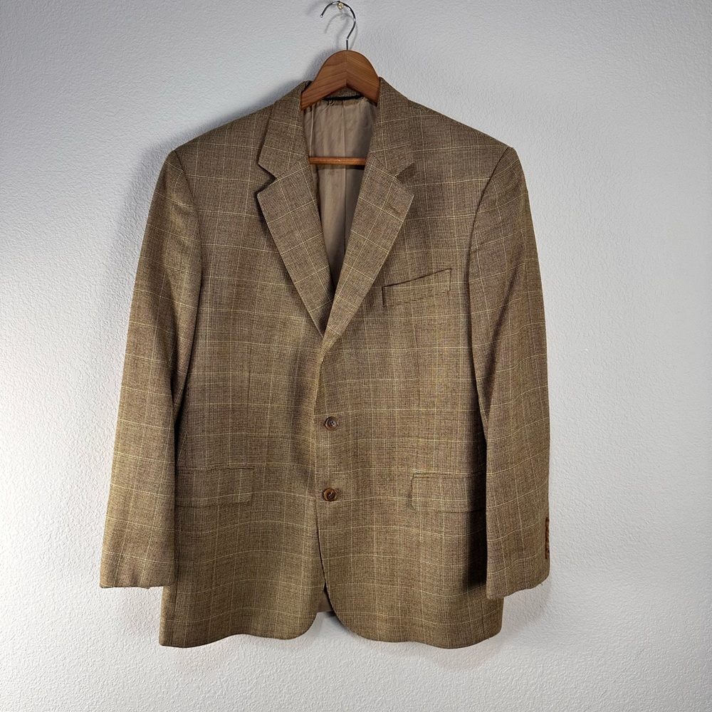 Brooks Brothers 1818 Wool Checked Sports Coat Sz 43R